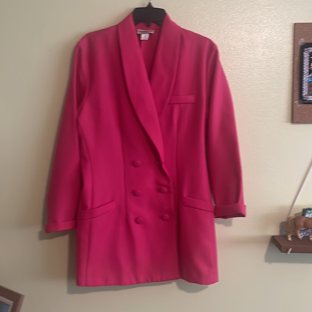 Fashionable Hot pink blazer